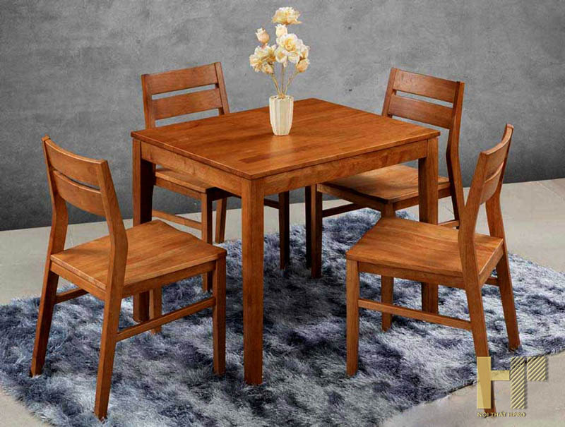 bộ bàn ăn 4 ghế gỗ xoan đào