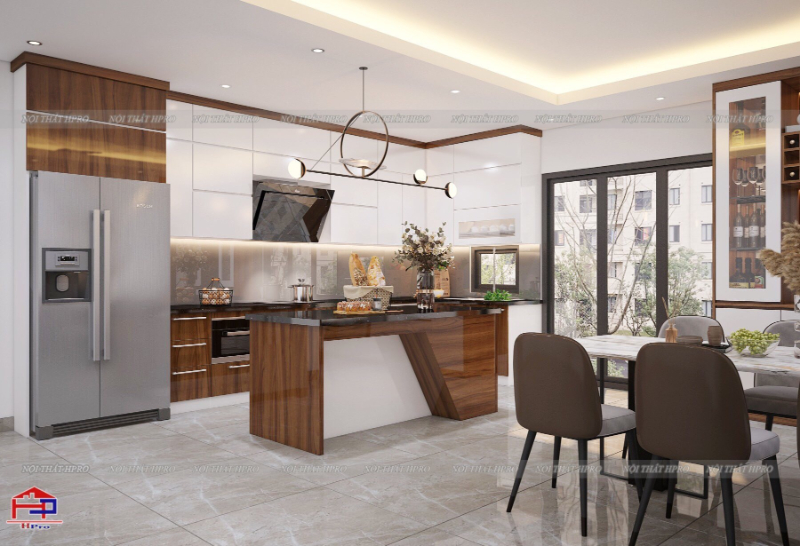 Thiết kế đảo bếp linh hoạt cho căn hộ nhỏ