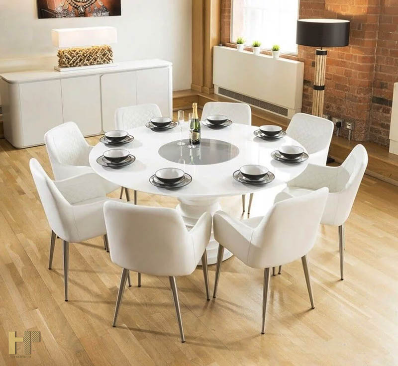 Bộ bàn ăn 8 ghế: Lựa chọn hoàn hảo cho gia đình đông người