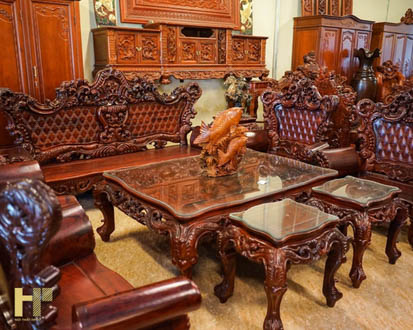 Tìm hiểu chi tiết về bộ bàn ghế hoàng gia gỗ hương đỏ