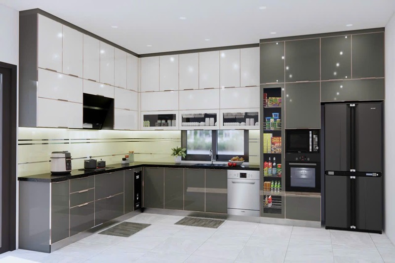 Tủ bếp nhựa là loại tủ có cấu tạo hoàn toàn 100% từ các tấm ván nhựa