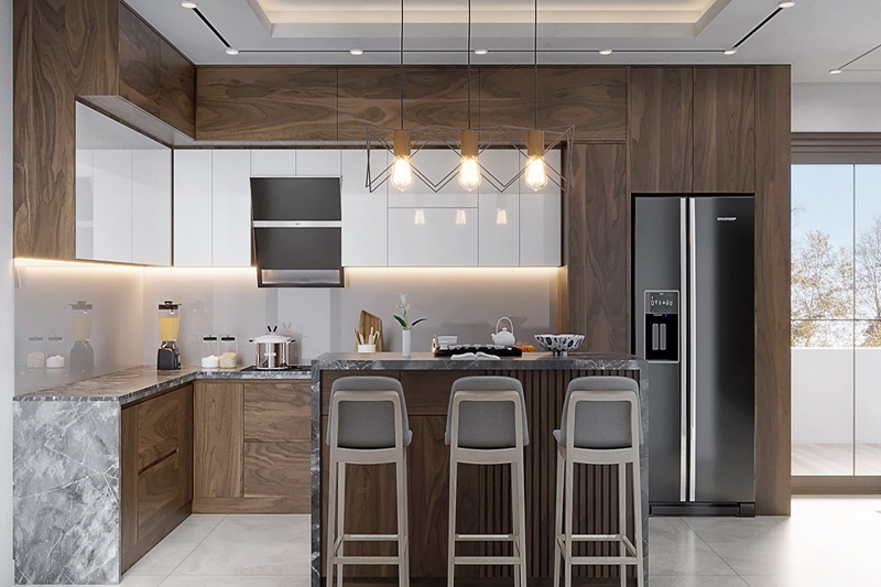 Hypo - Địa chỉ thi công tủ bếp Veneer chuyên nghiệp, chất lượng