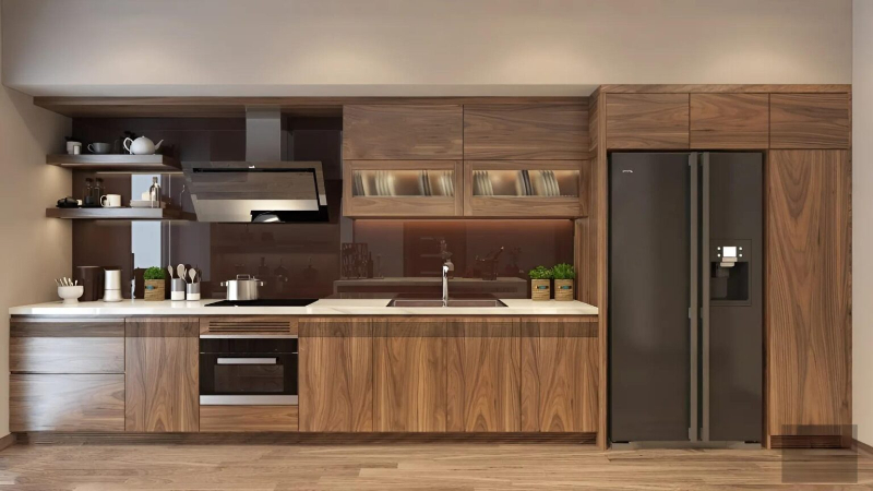 Giá tủ bếp Veneer 2025: Bảng giá chi tiết, các yếu tố ảnh hưởng