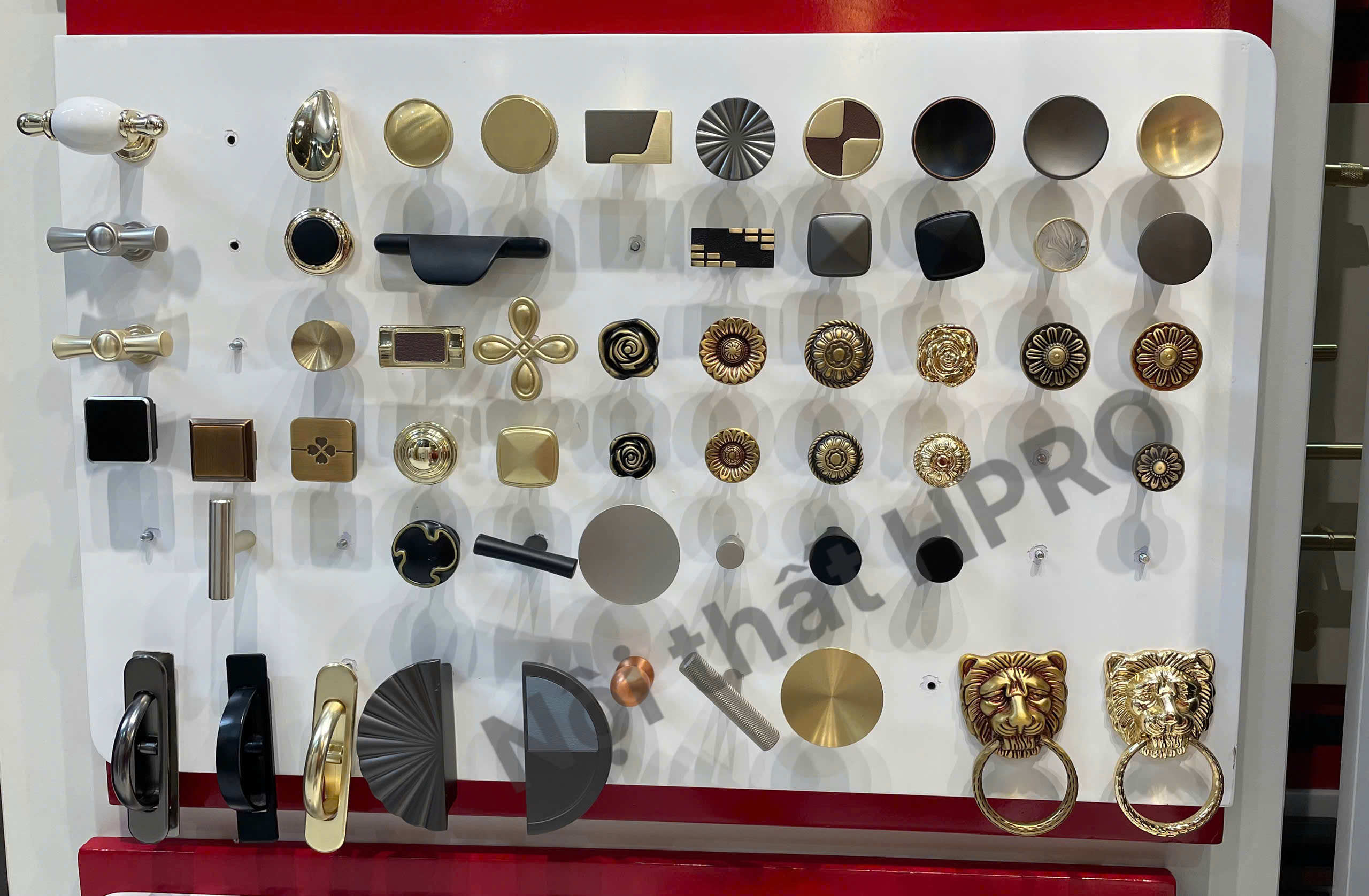 Núm ngăn kéo, núm cánh cửa, chất liệu hợp kim đồng