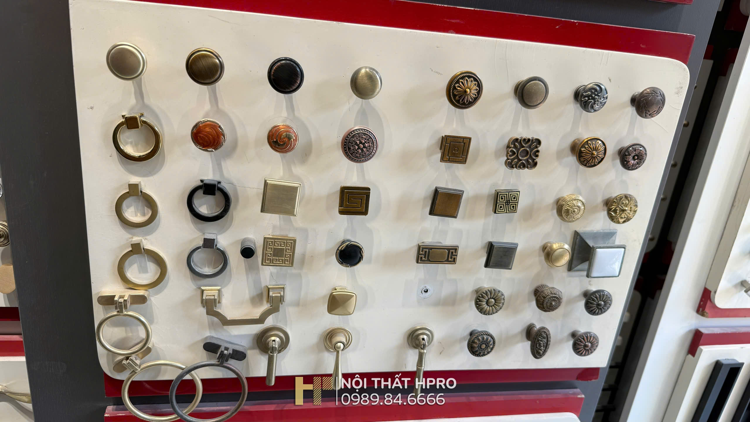 Núm ngăn kéo, núm cánh cửa, chất liệu hợp kim đồng