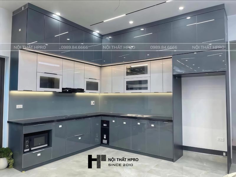 Tủ bếp thùng inox304 - Module gấp chấn không mối hàn