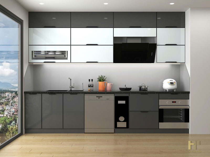 Cấu tạo của tủ bếp cánh kính là gì? Ưu – Nhược điểm