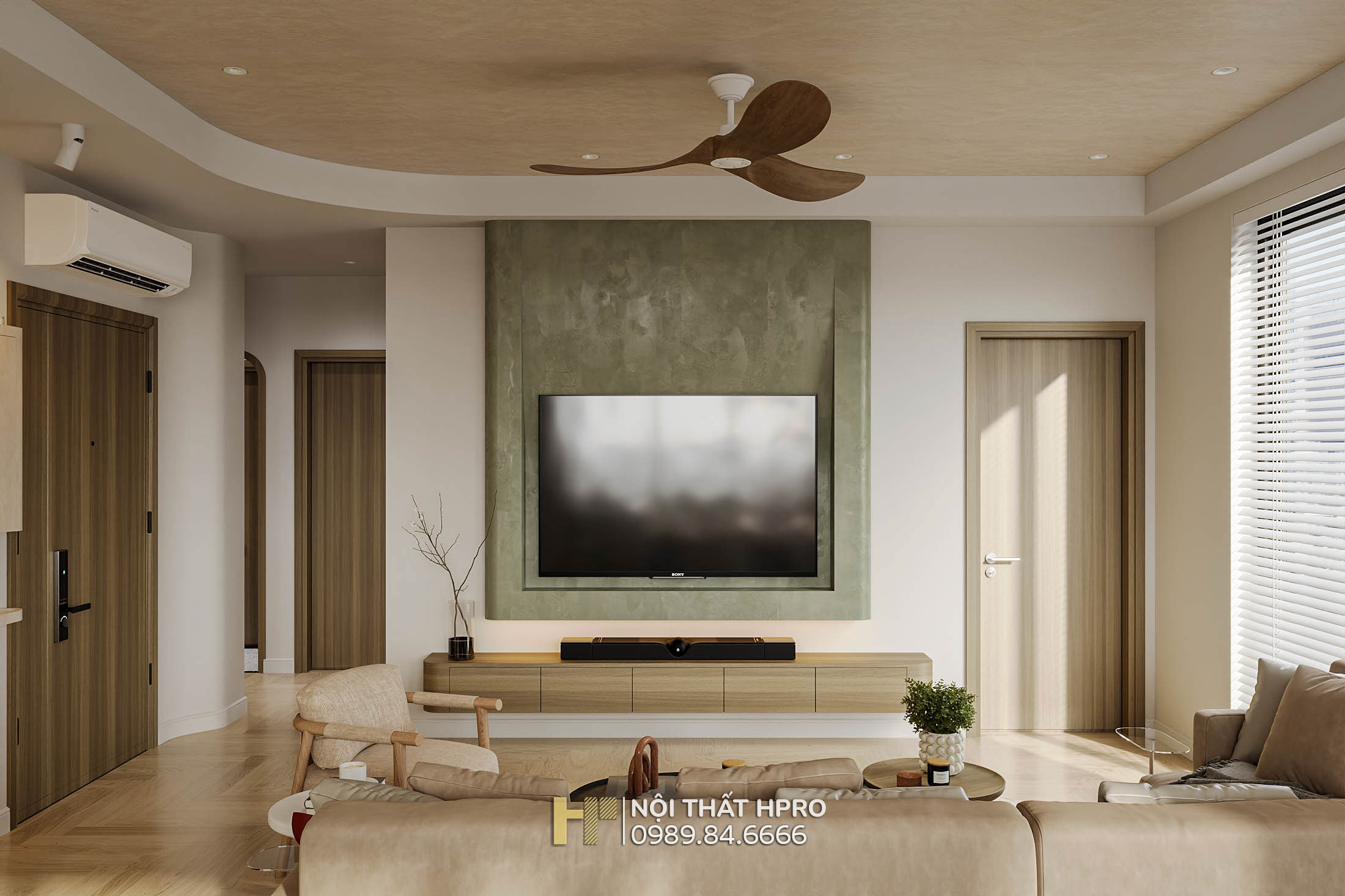 Thiết kế full nội thất Bắc Âu cho căn hộ 3 ngủ hiện đại, tiện nghi