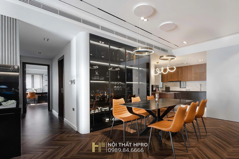 Thiết kế nội thất phong cách hiện đại cho căn hộ 3 phòng ngủ 110m2