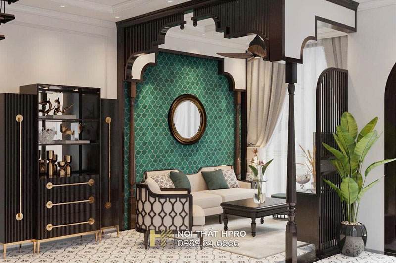 Mẫu thiết kế nhà phố 3 tầng theo phong cách Indochine Mẫu thiết kế nhà phố 3 tầng theo phong cách Indochine