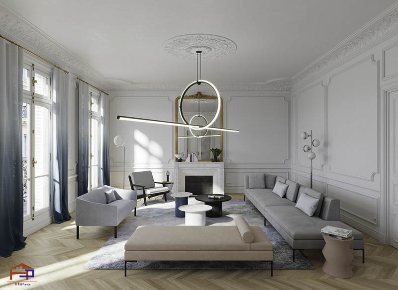 Cùng nội thất Hpro tìm hiểu cách chọn rèm của phòng khách