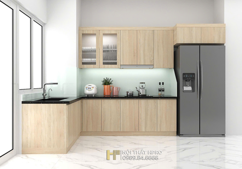 Hoàn thiện nội thất phòng bếp và 2 phòng ngủ cho gia đình ngoại thành Hà Nội