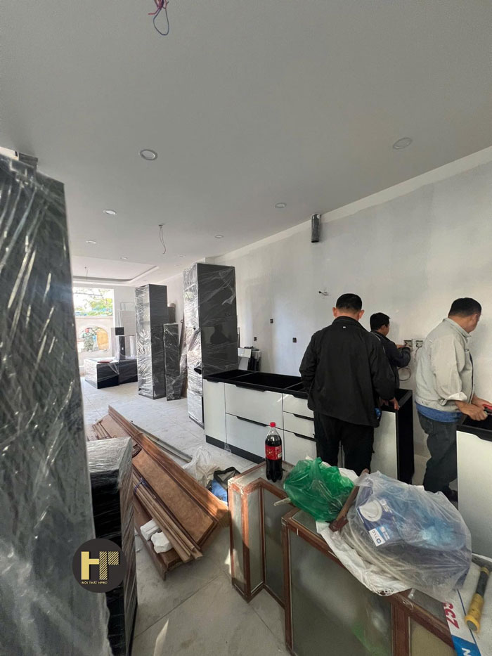 thi công full nội thất 4 tầng nhà nhà Tuấn