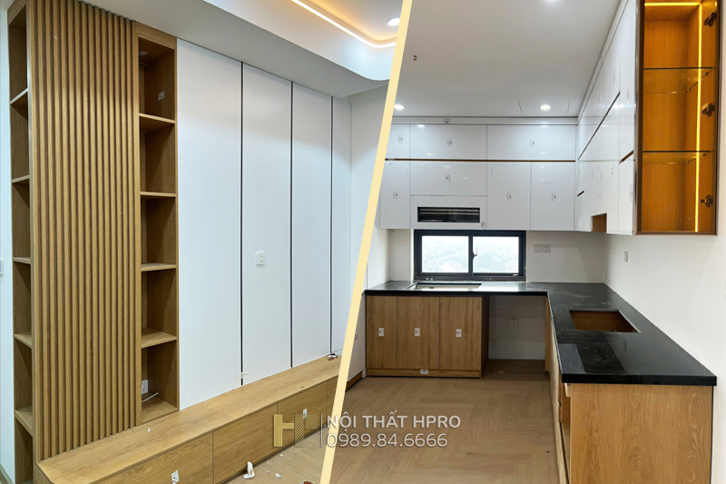 Thi công full nội thất căn hộ 3 phòng ngủ tại Hưng Yên