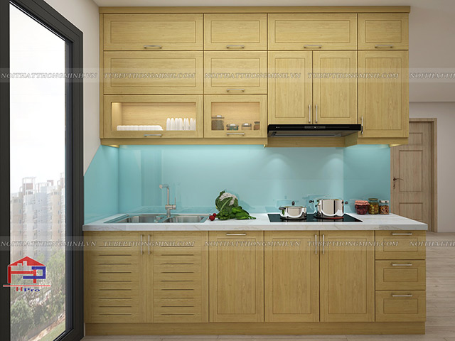 Với kích thước phù hợp, thiết kế tối ưu không gian, tủ bếp này đảm bảo mang lại sự tiện nghi cho người sử dụng. Bên cạnh đó, chất lượng và độ bền cao của sản phẩm còn làm hài lòng khách hàng khó tính nhất.