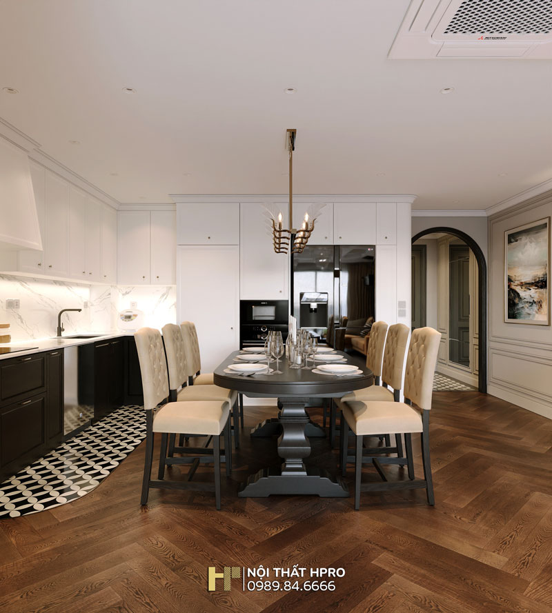 thiết kế nội thất tân cổ điển