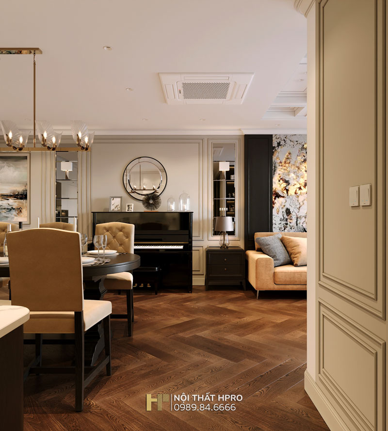 thiết kế nội thất tân cổ điển