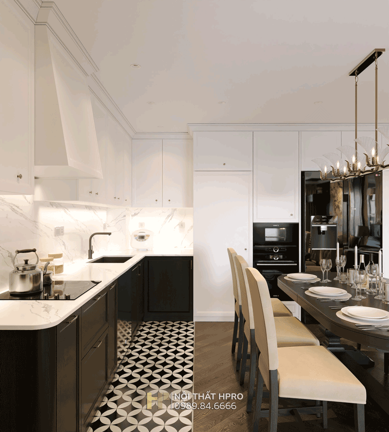 thiết kế nội thất tân cổ điển