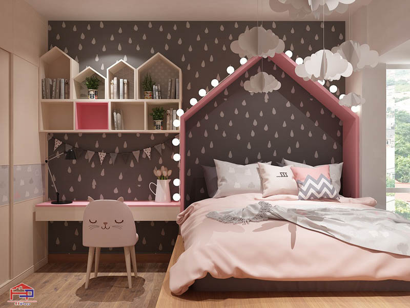 Tuyển tập mẫu thiết kế phòng ngủ cho bé gái hiện đại, đẹp dễ thương không thể bỏ qua