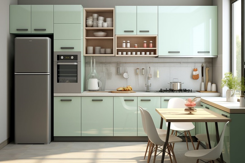 Mẫu thiết kế cho không gian bếp nhỏ