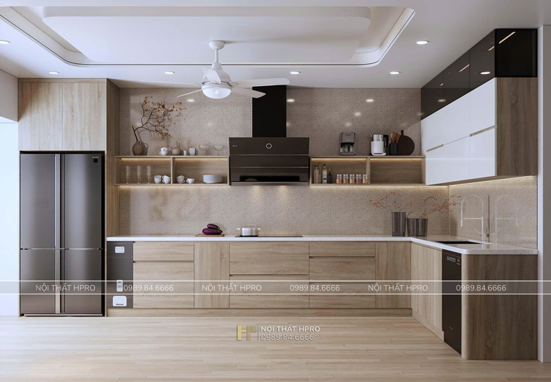 Tủ bếp Acrylic TBAC221 phong cách tối giản nhưng độc đáo đầy đủ công năng Tủ bếp Acrylic TBAC221 phong cách tối giản nhưng độc đáo đầy đủ công năng