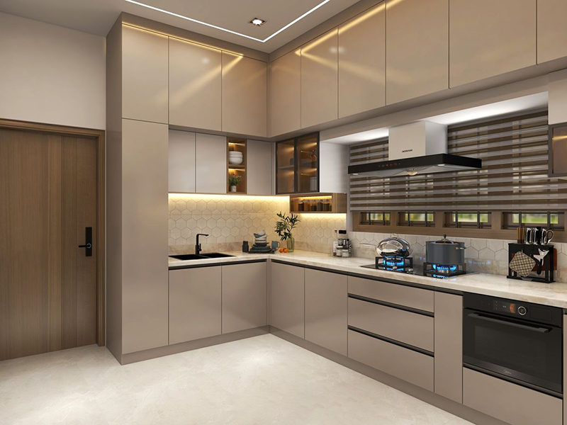 Mẫu 13: Mẫu thiết kế cánh kính màu trà