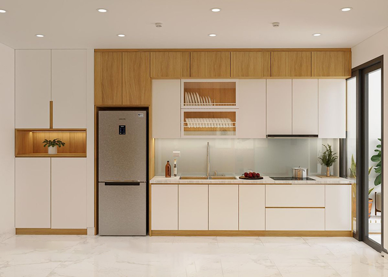 Mẫu 25: Mẫu thiết kế cánh kính đẹp phong cách tối giản