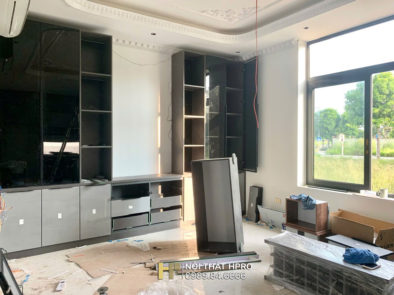 tủ bếp cánh kính tbck02