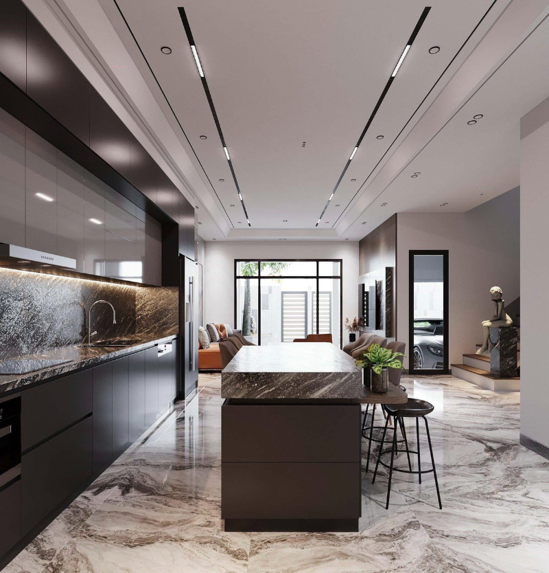 Bếp đẹp hơn nhờ tận dụng ánh sáng tự nhiên