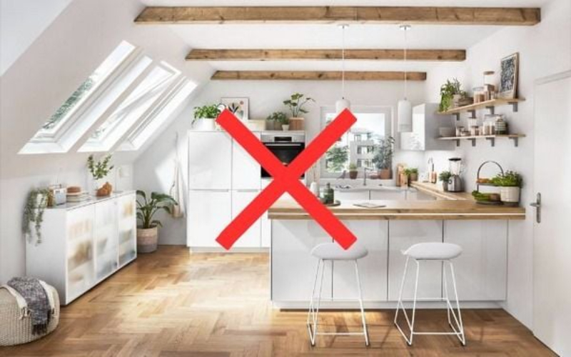 Những lỗi thường gặp khi làm bếp có cửa sổ