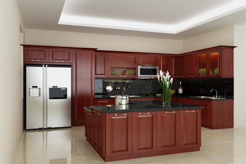 Tủ bếp gỗ hương có tốt không?