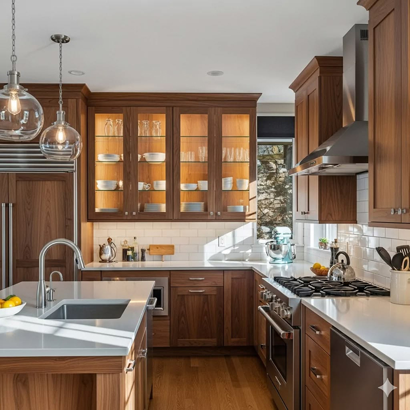 Mẫu 19: Chữ U tân cổ điển + khoang trang trí