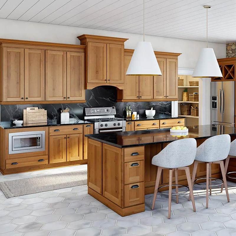 Mẫu 21: Óc chó với mặt đá đen (tương phản mạnh)