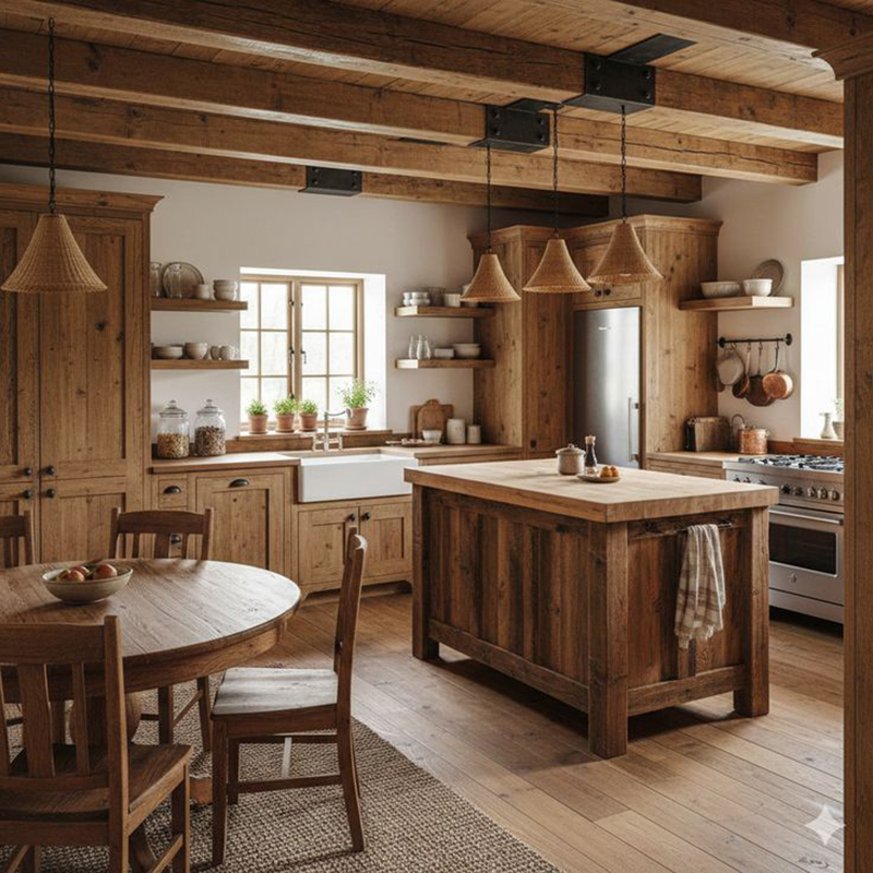 Mẫu 21: Chữ U kết hợp đảo nhỏ ở giữa