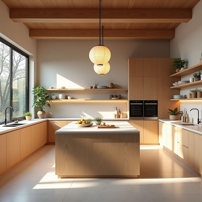 Mẫu 23: Chữ U kết hợp đảo nhỏ