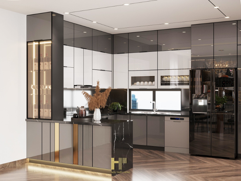 Thiết kế thi công tủ bếp tại Hà Tĩnh đẹp, trọn gói, giá tốt nhất