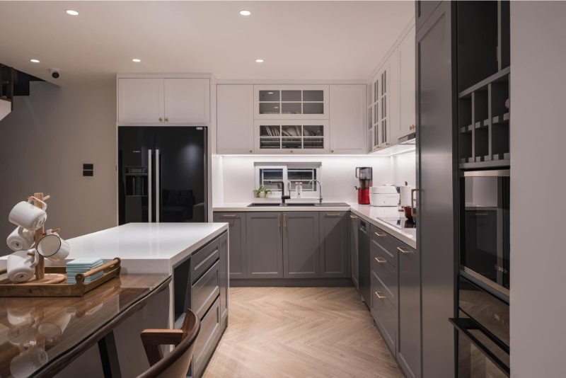 Bếp có đảo tăng tiện nghi và thẩm mỹ cao