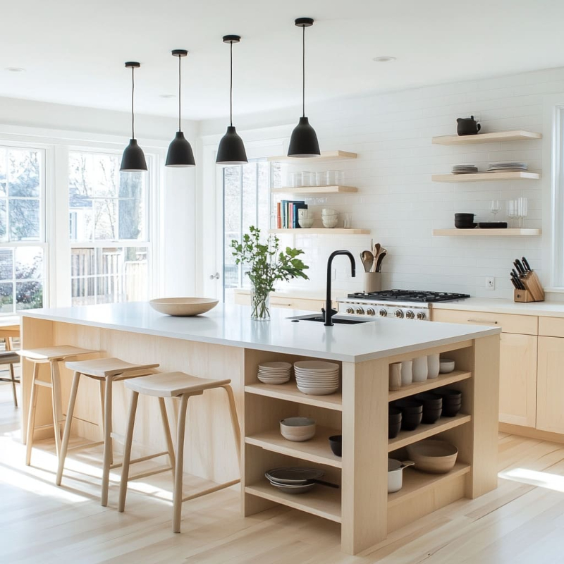 Phối màu chuẩn giúp bếp hài hòa, dễ chịu