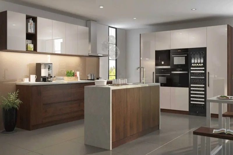 Kiểu thiết kế tủ bếp song song sang trọng