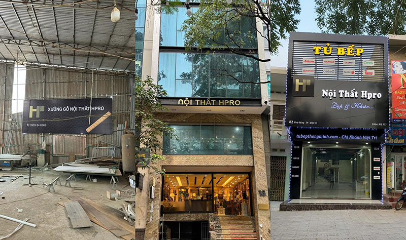 Nội thất Hpro có hệ thống nhà xưởng và showroom tại nhiều tỉnh thành miền Bắc