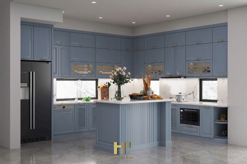 Công thức phối màu giúp cân bằng thị giác bếp