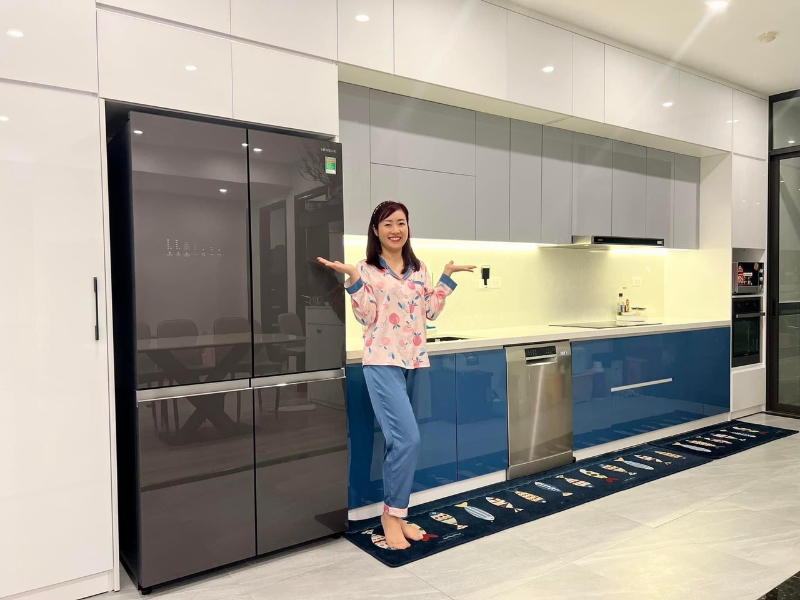 Những lợi ích nổi bật khi chọn tủ bếp xanh Coban