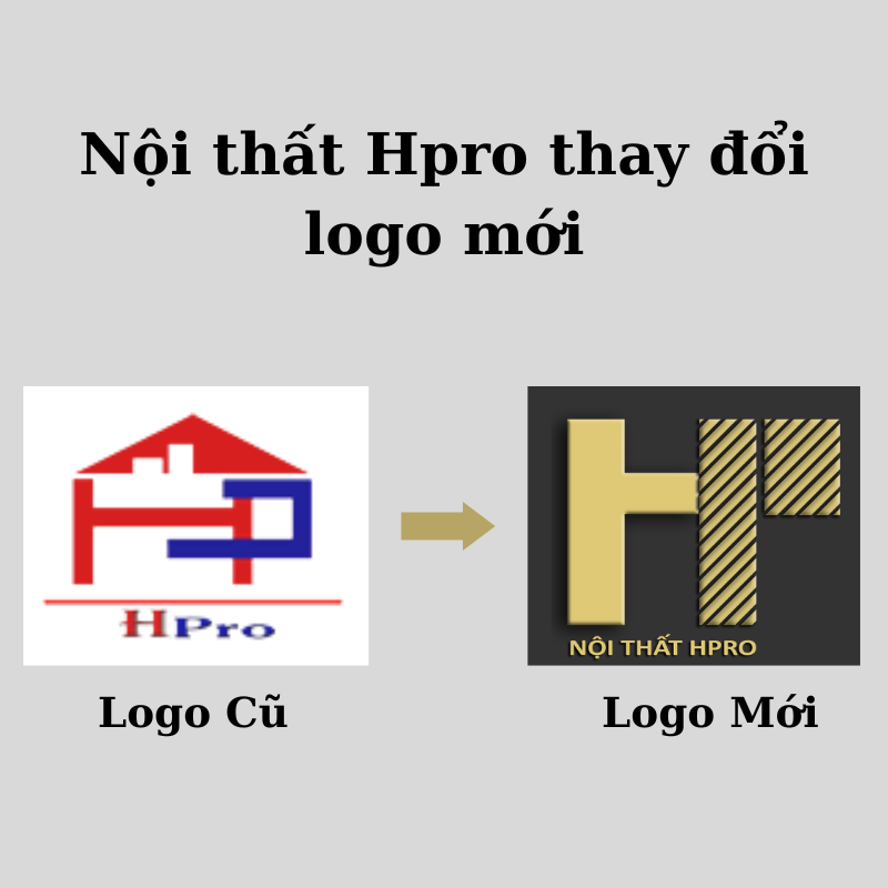 Nội Thất Hpro thay đổi logo mới bắt nhịp xu thế thời thượng