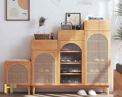 BST tủ giày có ghế ngồi đa năng, hiện đại tăng tính thẩm mỹ cho không gian sống