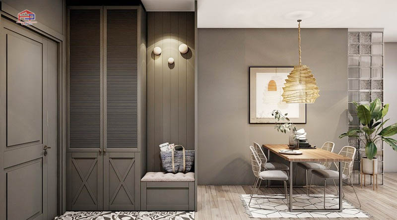 4 Mẫu tủ giày cao kịch trần đẹp, tận dụng tối đa không gian