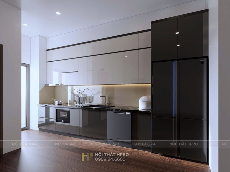 Tủ bếp Acrylic cho căn bếp nhỏ
