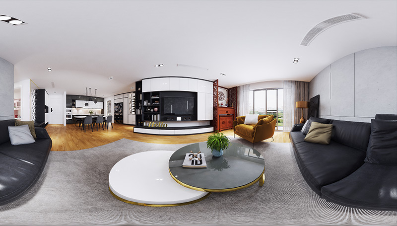 Virtual 360 căn hộ 3 phòng ngủ 2 nhà WC