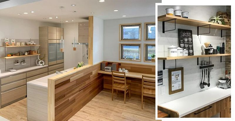 Xu hướng giảm kệ mở tức là không có bếp không tủ trên