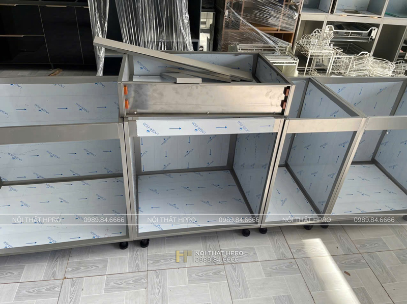 Lắp đặt thùng inox 304 module dập chấn